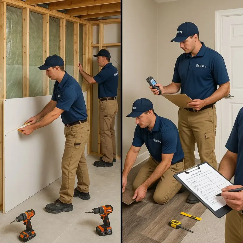 Repairs and Reconstruction process in New Middletown, OH